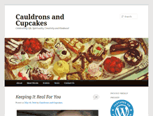 Tablet Screenshot of cauldronsandcupcakes.com